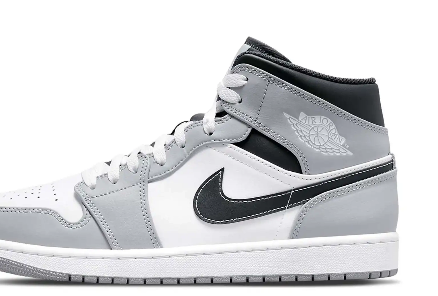 Smoke Mid 1 Air Grey Light Anthracite Jordan 0706